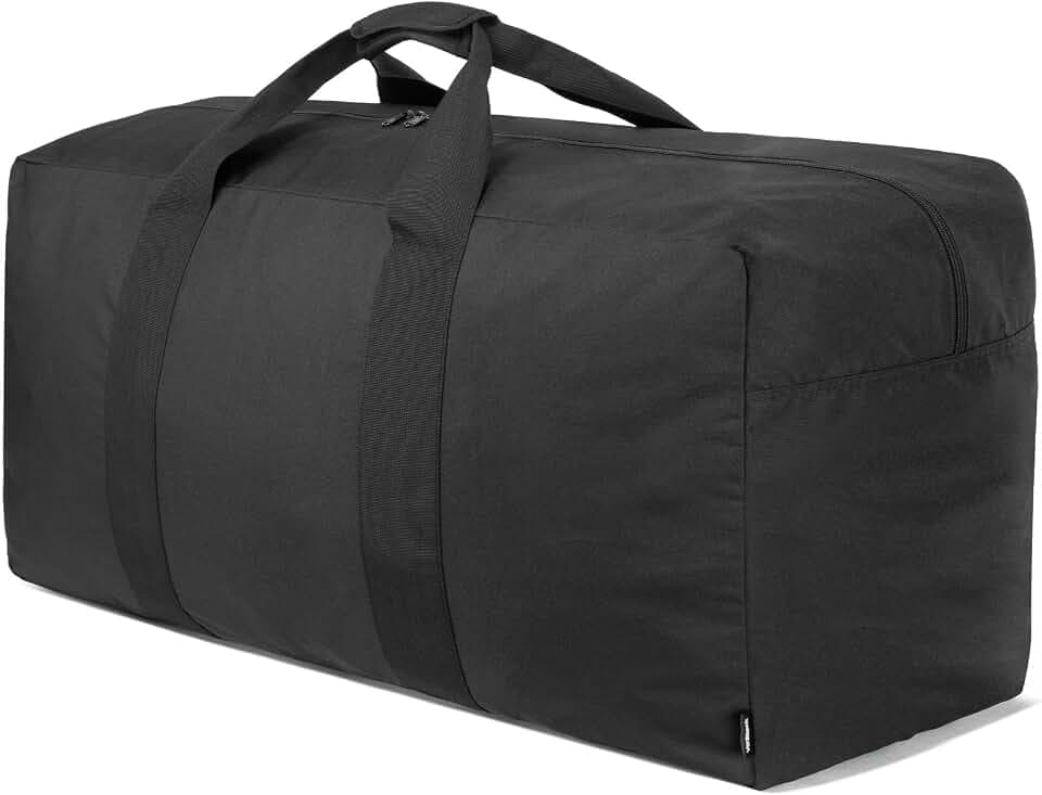 Vorspack 100L Leichte Faltbare Reisetasche für Herren Damen, Schwarz