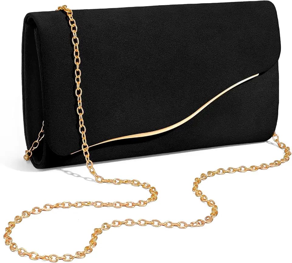 Clutch Purses for Women Formal Evening Clutch with Detachable Chain