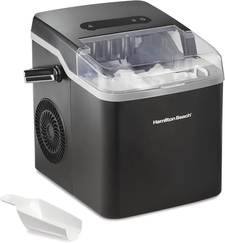 Hamilton Beach Bullet Countertop Ice Maker Machine, Makes 2 Sizes