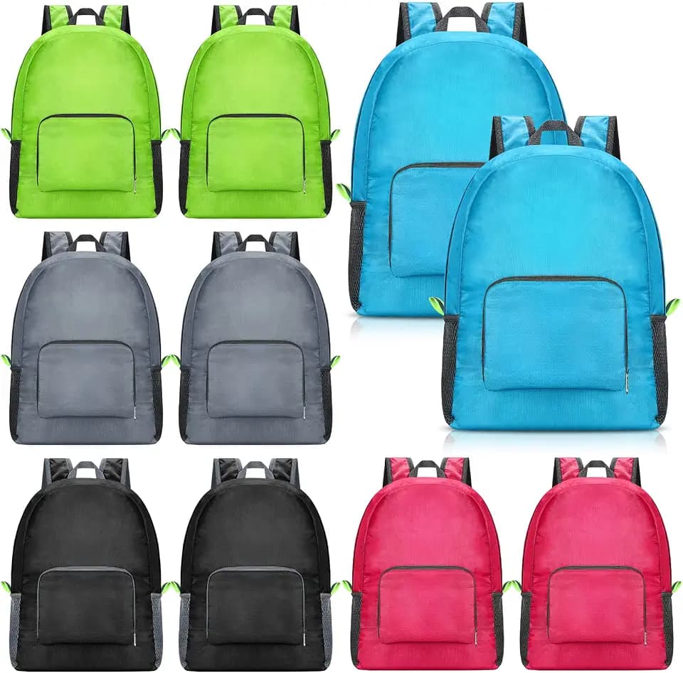 Jexine 10 Pcs Backpacks Bulk 16.5 Inches Lightweight Travel,Multicolor