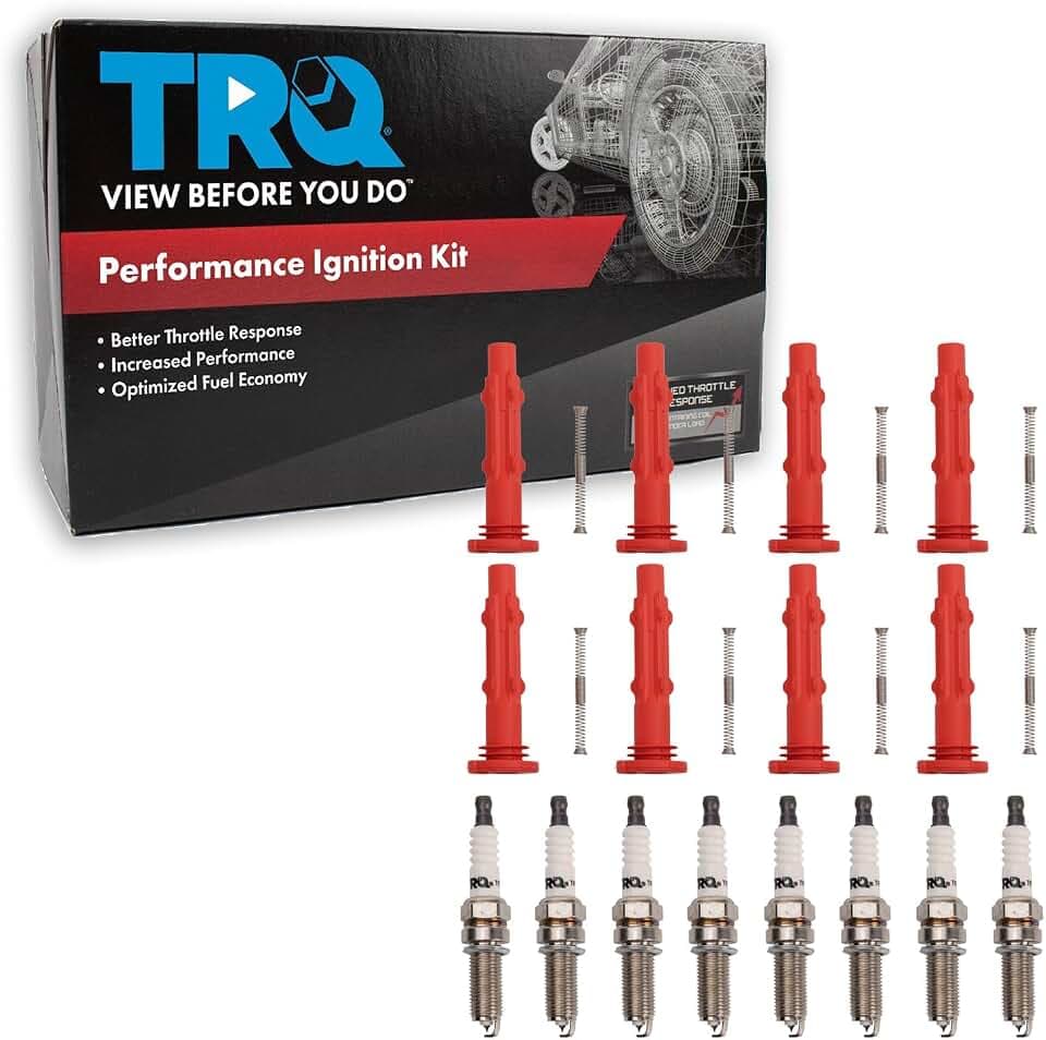 TRQ Performance Ignition Coil and Spark Plug Kit 16 Piece