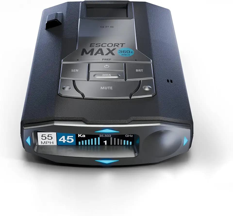 Escort MAX 360c MKII Laser Radar Detector, 360° Directional Arrows, Black