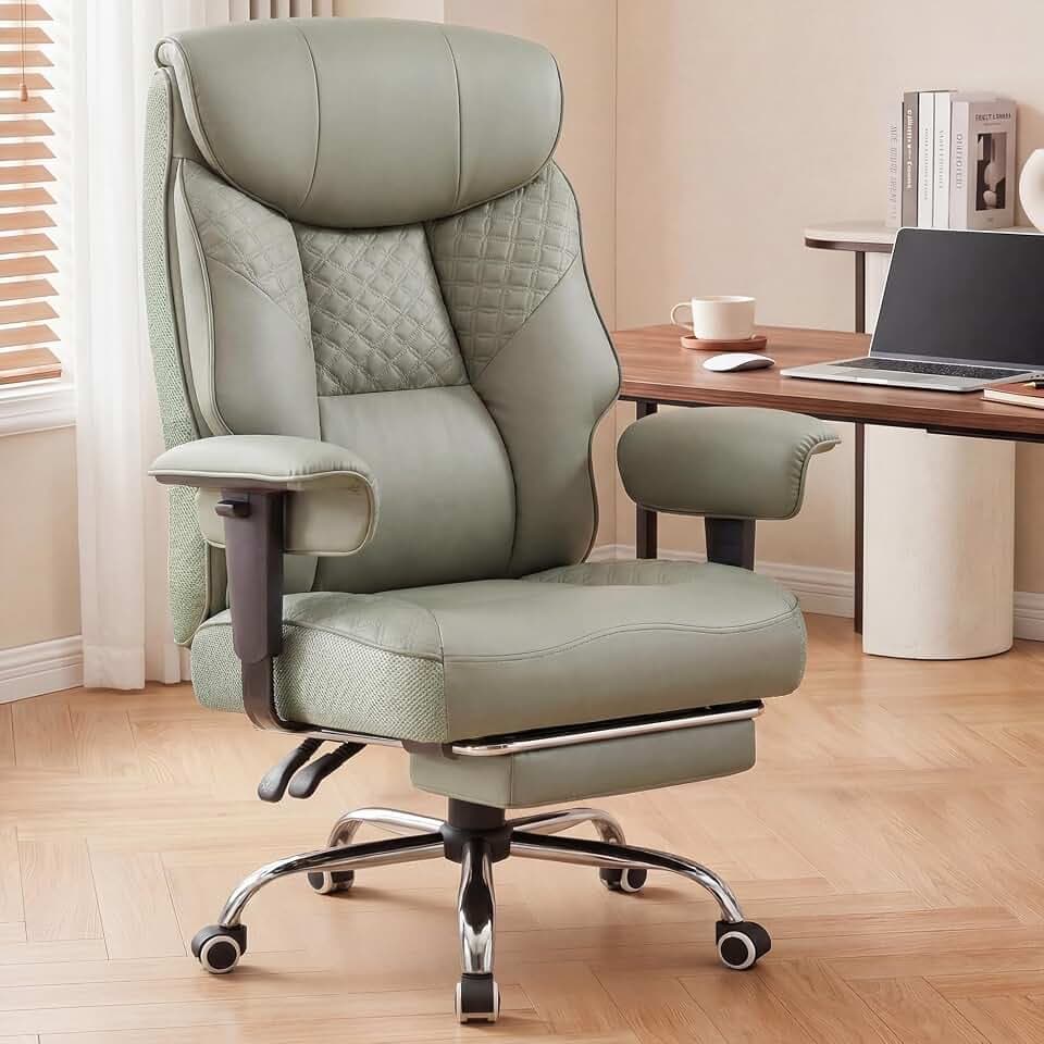 GTPLAYER Big and Tall Office Chair Computer Gaming Chair with Footrest