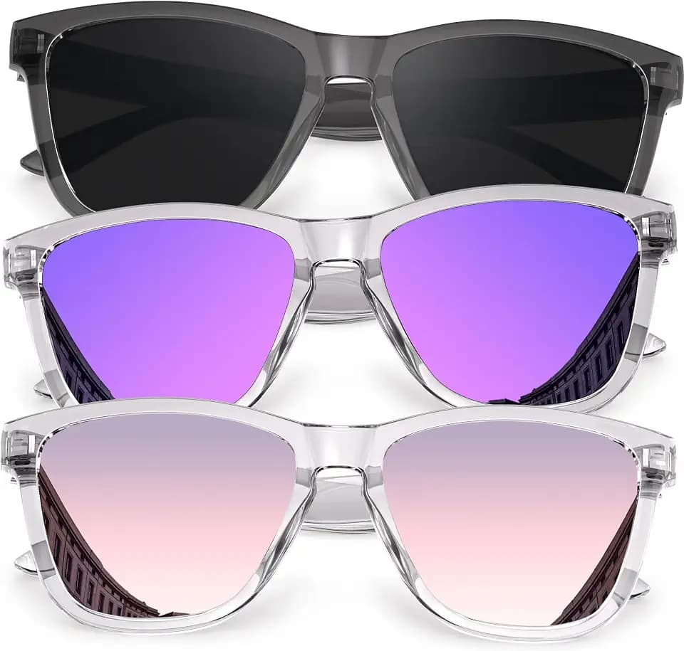 Sunglasses Womens Polarized Sunglasses for Mens Womens Retro Mirror Lens for Driving Fishing UV340 Protection