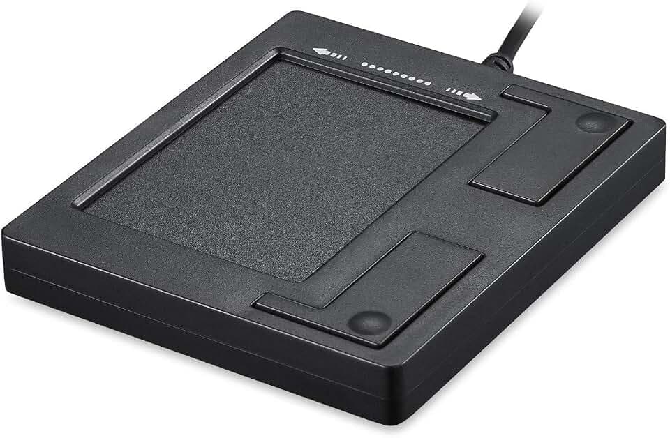 Perixx PERIPAD-501 Wired USB Touchpad, Portable Trackpad for Laptop and Desktop User, Black, Small Size (11284)