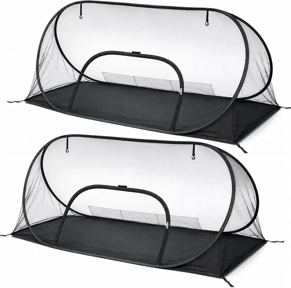 2 Set Pop up Mosquito Net Tent Camping Folding Bug Shelter 2 Person Cot