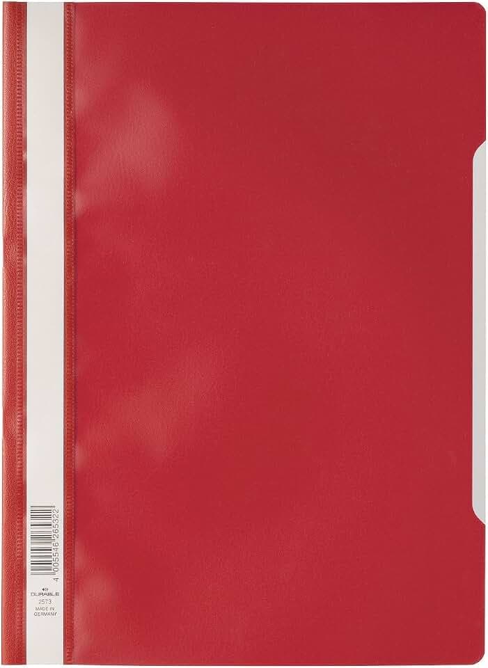 Durable Sichthefter A4 Standard, PP, 227 x 310 mm, rot, 50er Packung, 257303