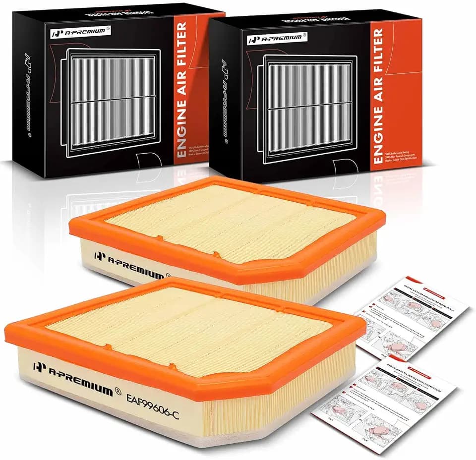 A-Premium 2-PC Engine Air Filter Compatible with BMW & Mini