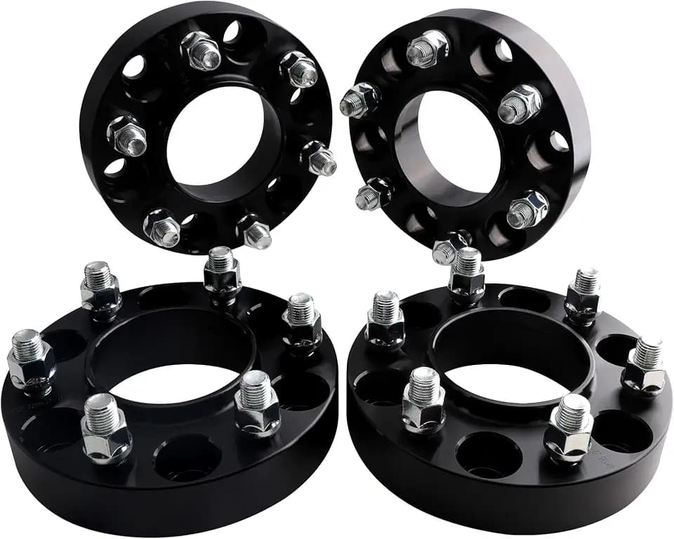6x135 Hubcentric Wheel Spacers with M14x1.5 Studs 87.1mm Bore 1'' Compatible for 2015-2025 Ford F150 Expedition Lobo Lincoln Navigator 4pcs 6 Lug