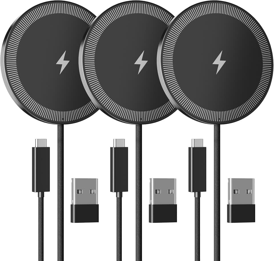 15W Wireless Charger for Apple MagSafe Charger, Magnetic Fast Charging Pad