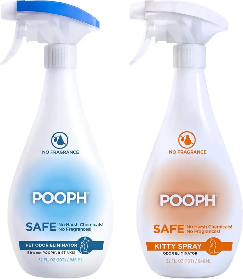 POOPH Pet Odor Eliminator & Litter Box Deodorizer, 32 oz - Pack of 2