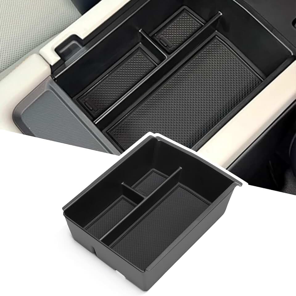 Kompatibel mit BYD Seal U EV/Seal U DM-i 2024 2025 Mittelkonsole Aufbewahrungsbox, Mittelarmlehne Handschuhfach Organizer Tray mit Rutschfester Matte, Seal U EV DM-i Zubehör