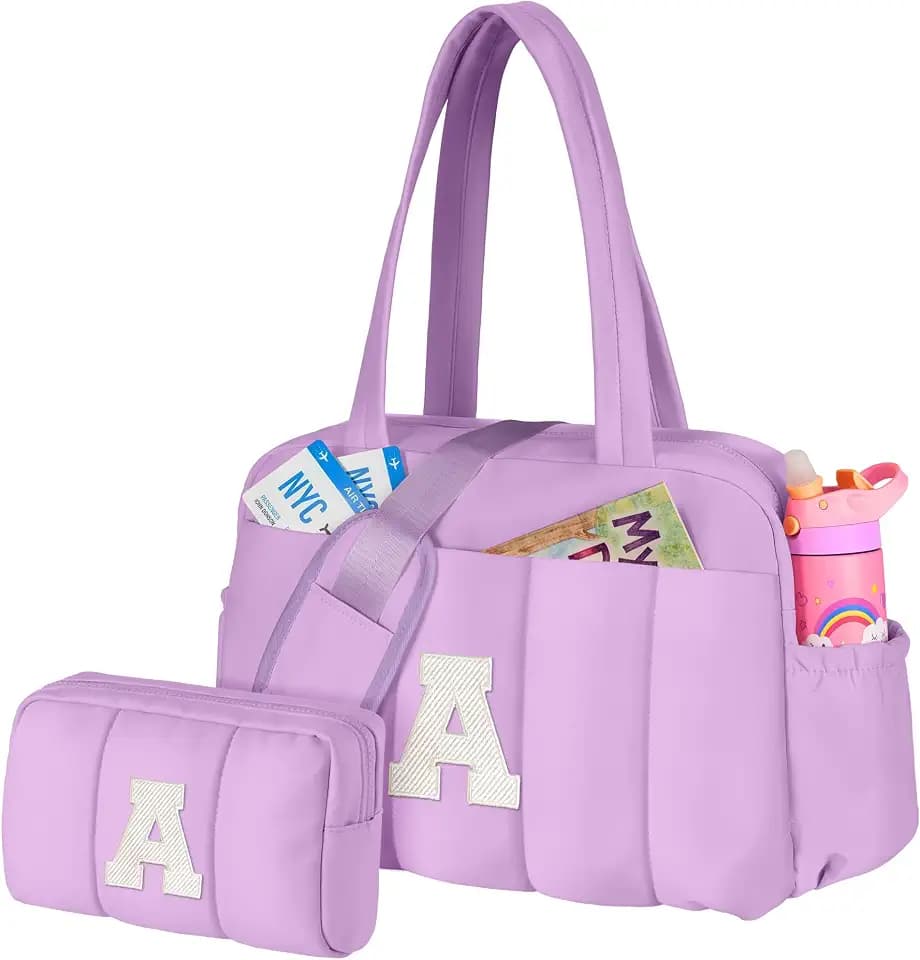 Birthday Gifts for 11 Year Old Girl-Initial Dance Gym Duffle Bag