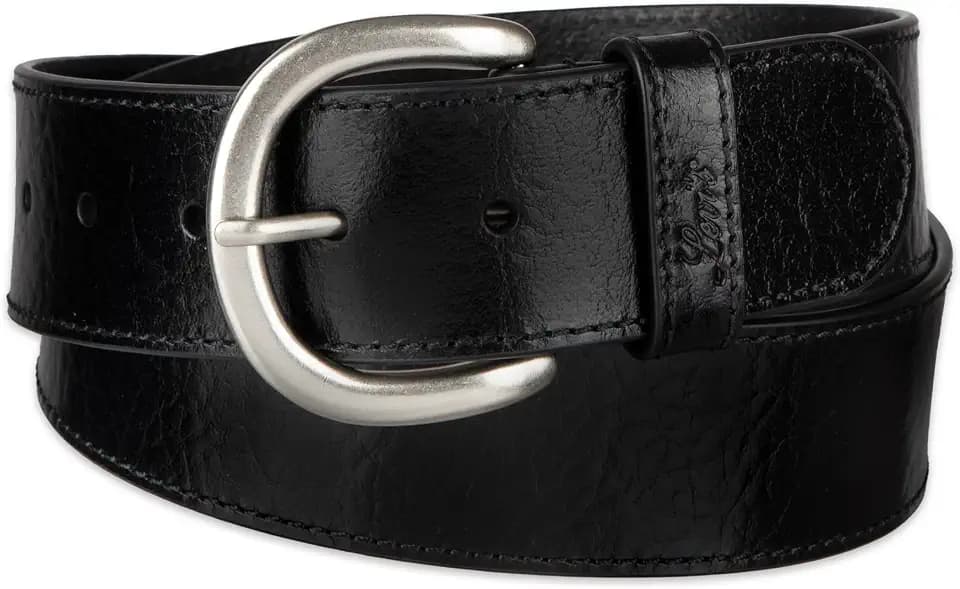 Women's Round Cut Edge Logo Loop Jean Belt