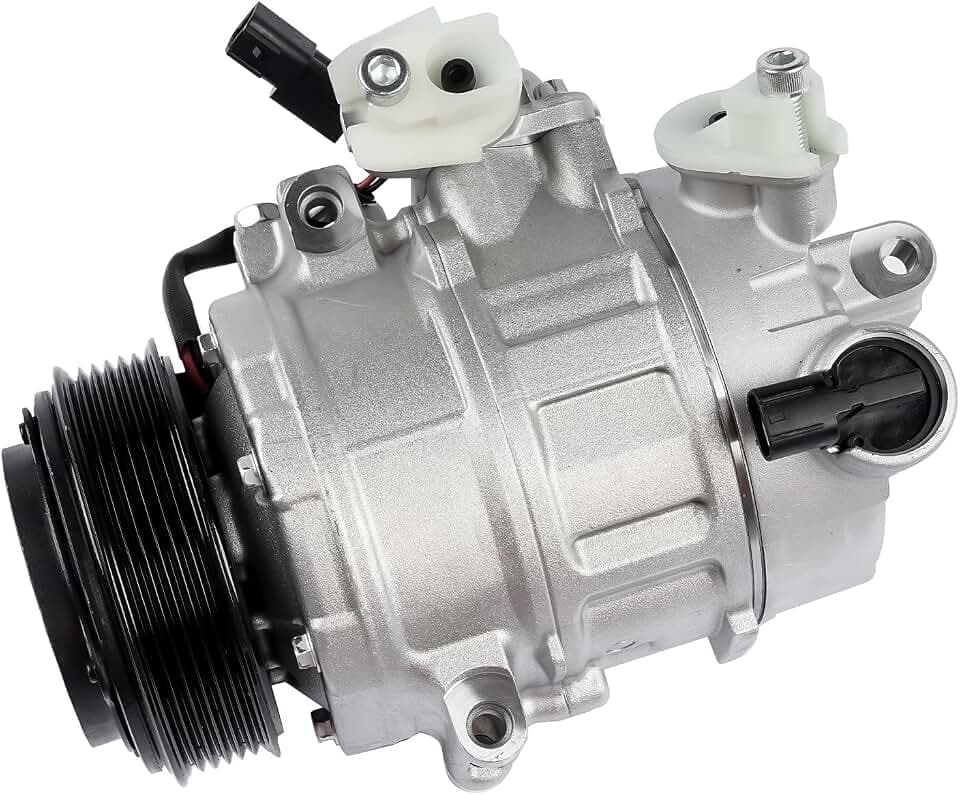 DA8Z19703A Air Conditioner AC Compressor with Clutch Replacement for Ford Flex Explorer 3.5L 2013-2018, Ford Taurus 3.5L 2013-2018, Lincoln MKS MKZ 3.7L 2013-2016#DA8Z19703B, DA8Z19703C, FB5Z19703B