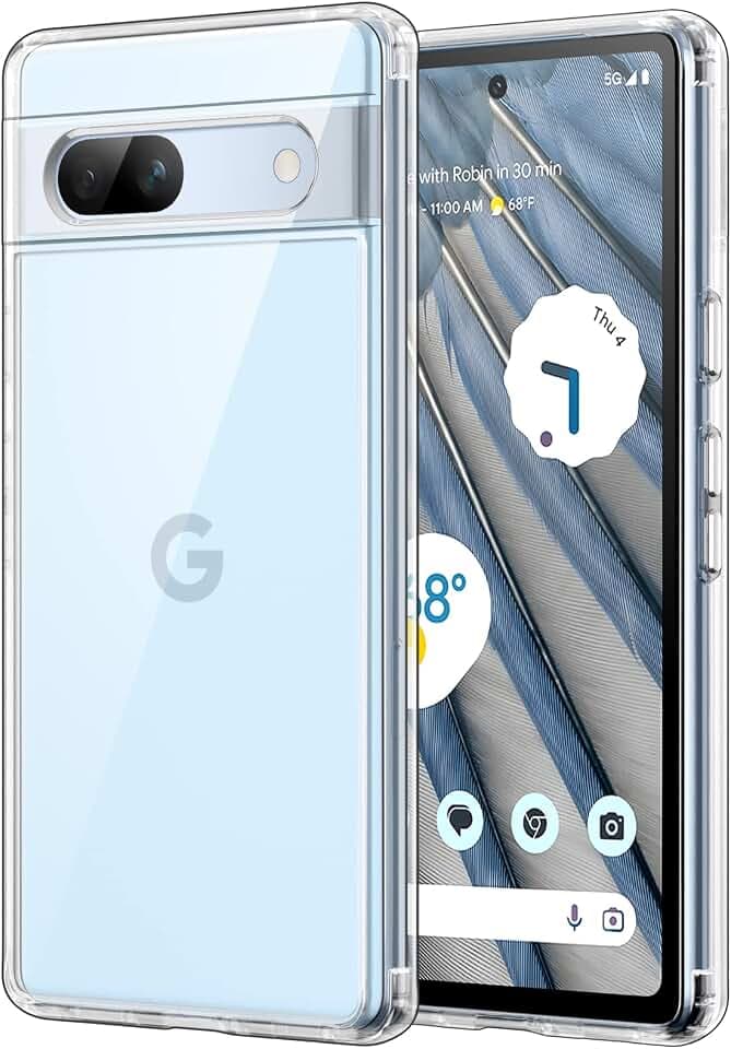 JETech Case for Google Pixel 7a, Anti-Yellowing, Clear