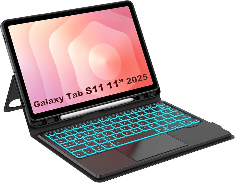 Touch Keyboard Case for Samsung Galaxy Tab S11 11 inch Multi-Touch Trackpad