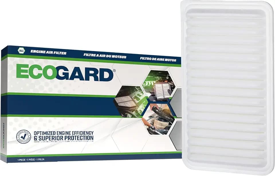 ECOGARD XA5432 Premium Engine Air Filter | Fits 2002-2011 Toyota Camry 2.4L; 2008-2013 Highlander 3.5L (Gas); 2004-2006 Sienna, Lexus RX330, ES330 3.3L; 2007-2010 Sienna 3.5L