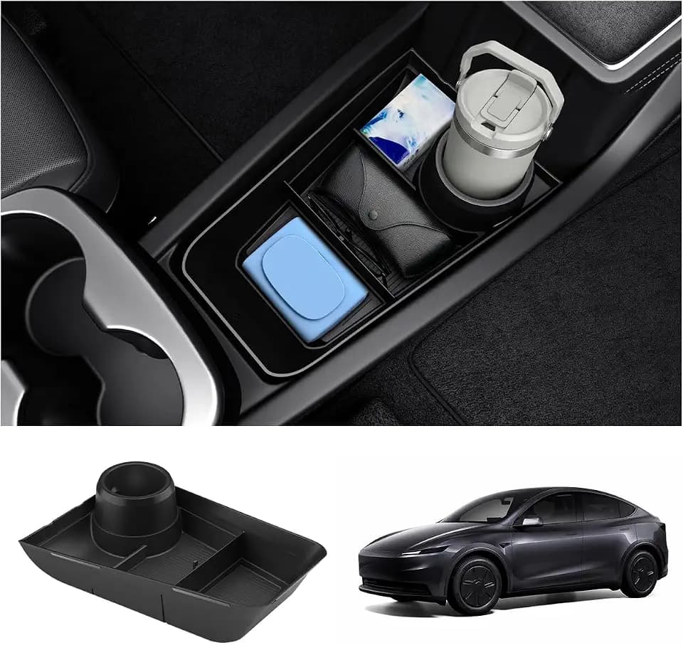 Spigen Tesla Organizer für die untere Mittelkonsole mit Getränkehalter