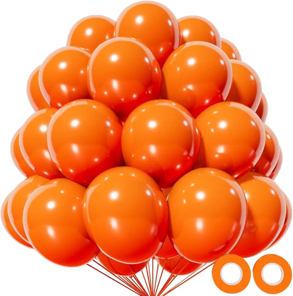 Orange Balloon 110pcs, 12 Inch Thickened Latex Party Balloons Helium Bright Color for Birthday Baby Shower Wedding Party Supplies Arch Garland Decoration