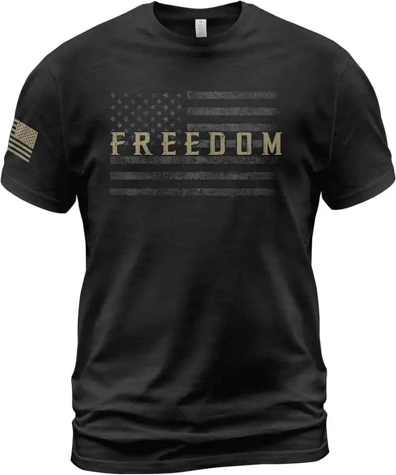American Freedom Shirts for Men, Patriotic Shirts for Men