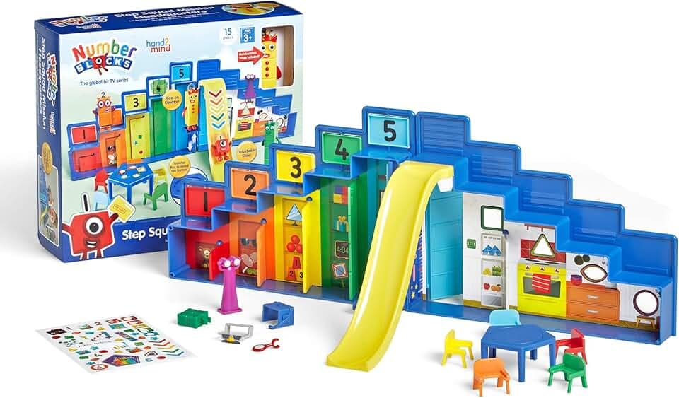 hand2mind Step Squad Mission Headquarters Playset, 15 Pieces, Ages 3+