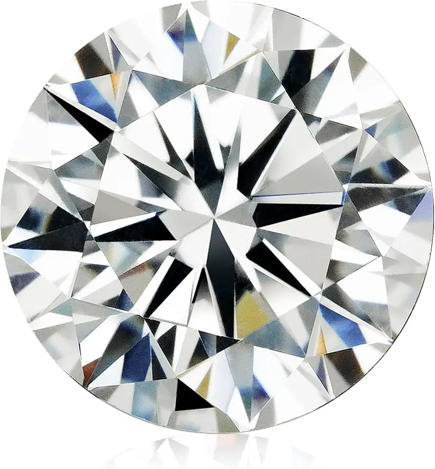 0.5-10 Carats Moissanite Stone Lab Grown Simulated Diamond Loose D Color VVS1 Clarity Round/Oval/Pear/Princess Cut Moissanite Loose Gem Stones with GRA Certificate for Ring Pendant Jewelry Making Gift