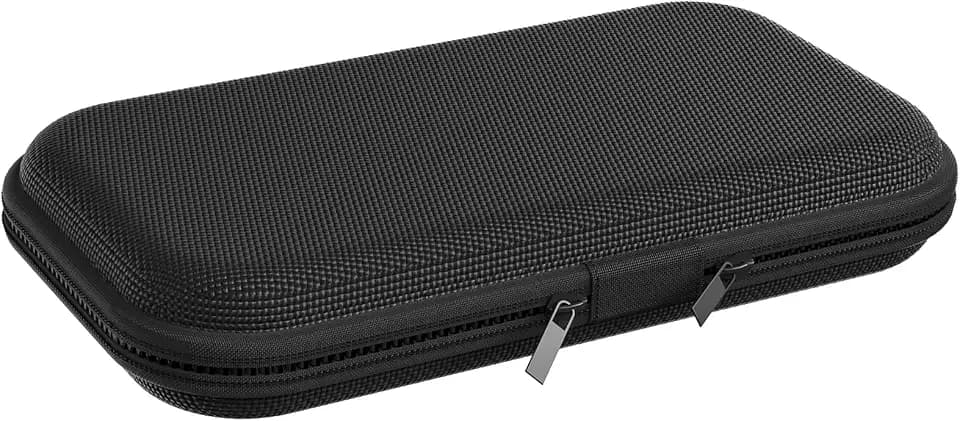 Carrying Case for Globluum MP3 Player (SU3/SU5/SU7/SU9), Hard EVA Protective Travel Storage Case with Zipper, Fits Player, Earbuds, Charging Cable & Protective Case, Black