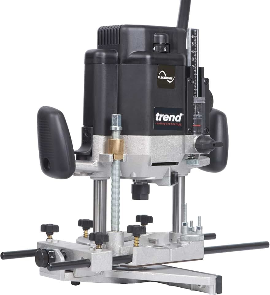 Trend T11EK 1/5.1 cm Variable Geschwindigkeit Werkstatt Router und Kitbox 2000W 230V Schwarz Regular