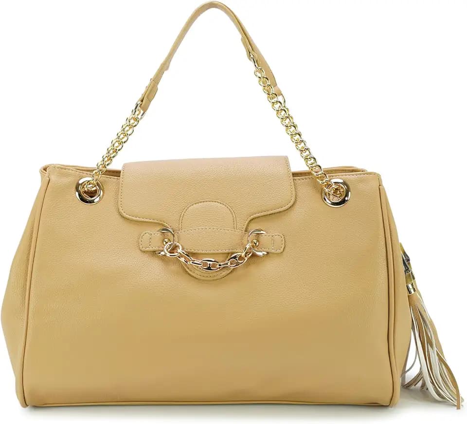 Miraloma - Handtasche mit goldfarbenen Kettenelementen