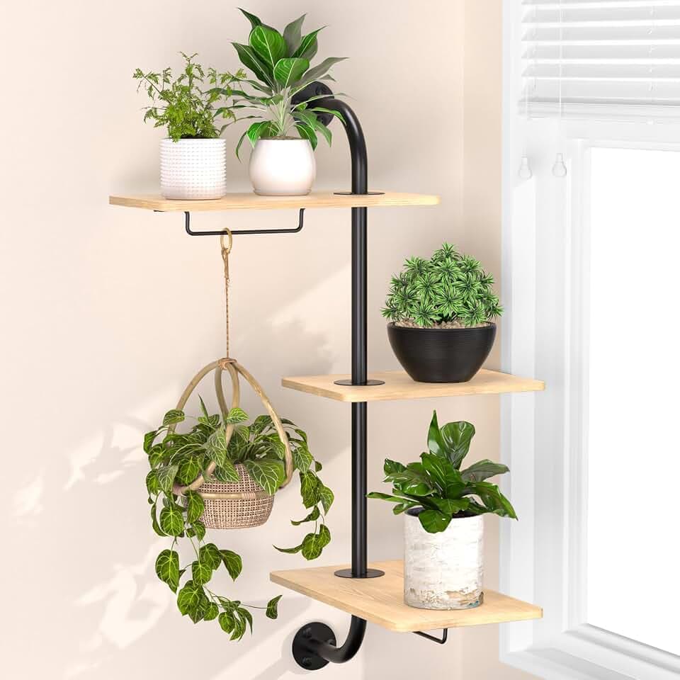 YUOROS 3-Tier Window Plant Shelves