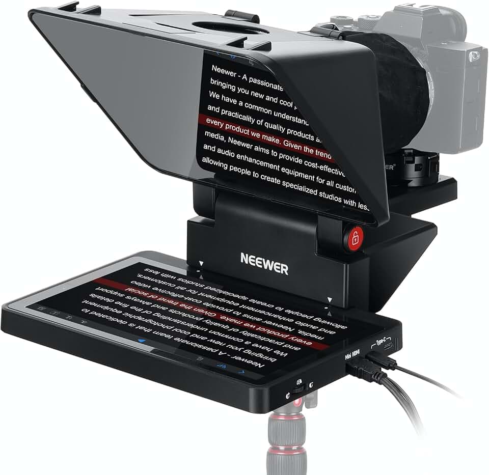 NEEWER 2 in 1 Teleprompter 11" mit Monitor für Windows MacOS, X11