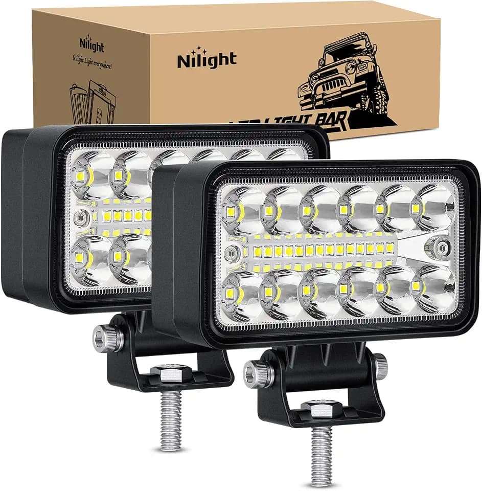 Nilight 2 PCS 4.5 Inch 39 W LED Light Pods Spot Flood Combo Beam