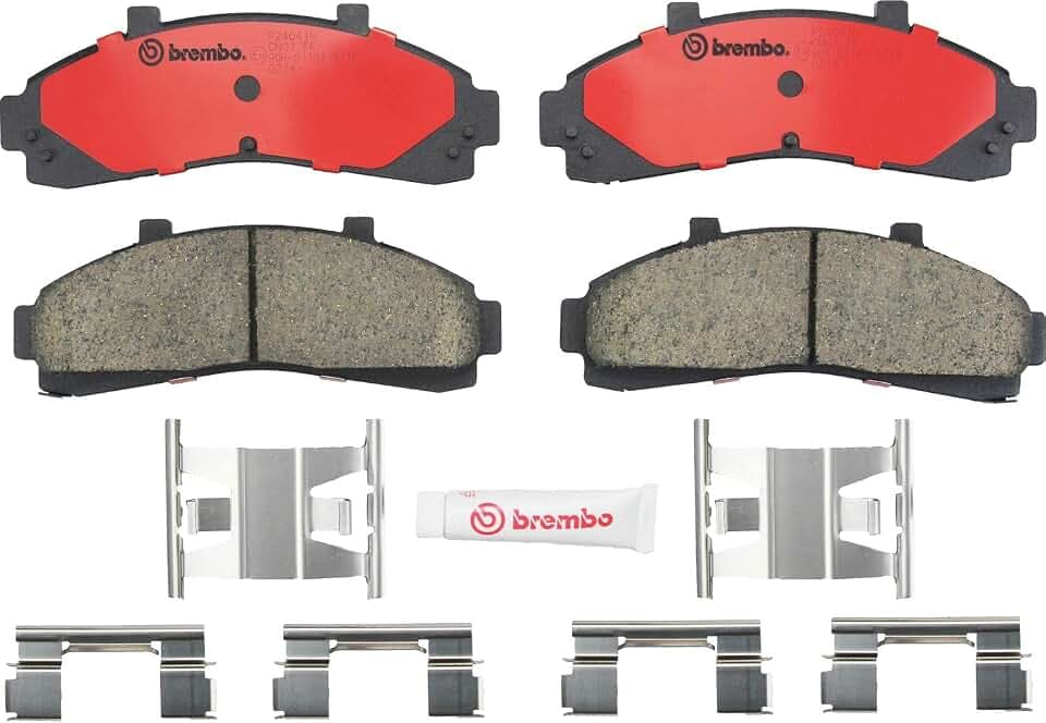 Brembo P24041N Premium Ceramic Front Disc Brake Pad Set FORD ASIA & OCEANIA/FORD AUSTRALIA/FORD USA/MAZDA OE# ZZR049280A