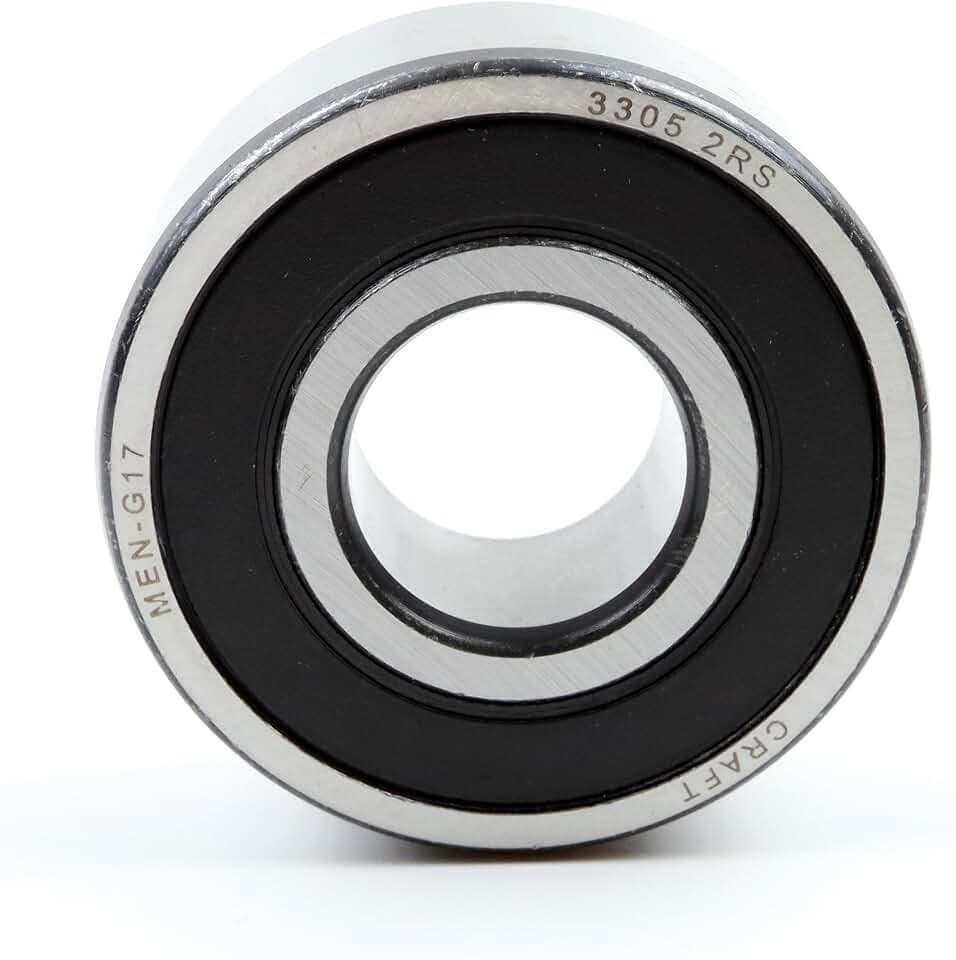 Schrägkugellager 3305 2RS 25x62x25,4mm, DIN 628, zweireihig, Reibungsarm, abgedichtetes Lager für radiale & axiale Belastungen, Ideal für Industrie- & Automobilanwendungen