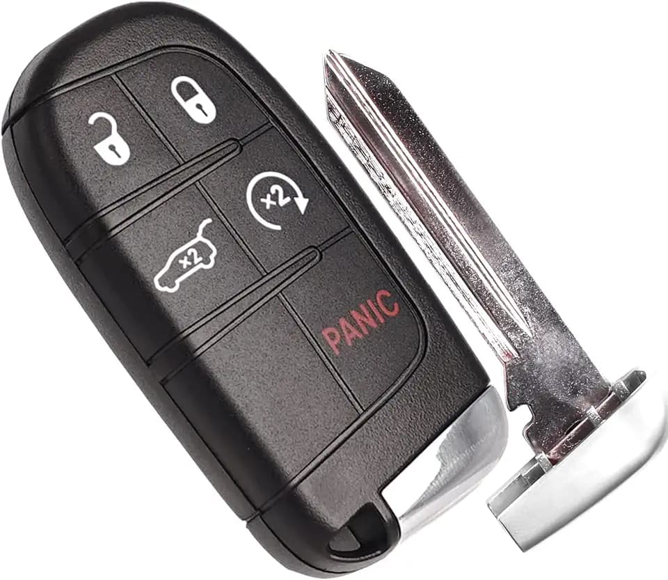 Key Fob Replacement Compatible for Jeep Grand Cherokee 2014-2022 Proximity Smart Key Car Keyless Entry Remote Control Remote Start M3N-40821302 68143505AC 68143505AA 1PCS