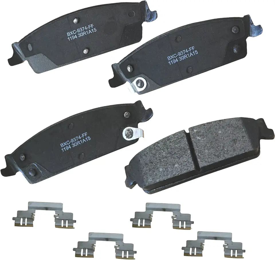 Bendix Premium SBC1194 Ceramic Rear Brake Pads for Select Models Cadillac Escalade ESV, EXT, Chevrolet Avalanche, Chevy Silverado,1500 Classic, Suburban, Tahoe, GMC Sierra, Yukon XL