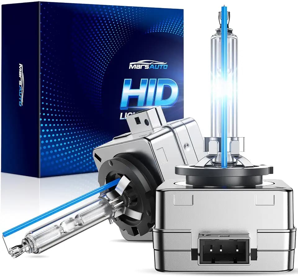 Marsauto D1S HID Bulbs, 8000K Cold White Xenon Bulb, 66144 66140 85140 85415 (85415C1) for HID Replace, Plug and Play, Pack of 2