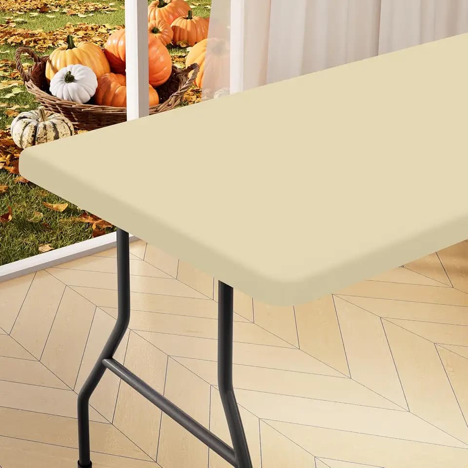 homing Rectangle Table Cloth Cover 6 Foot Elastic Fitted Tablecloth