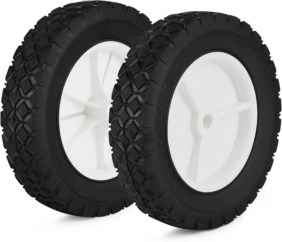 Oregon 72-108 Plastic Wheel 2PCS Universal Wheels Tires Compatible with Craftsman AYP MTD Lawnmower Suitable for Replacement of Radio Flyer Wagon BBQ Grill Trash Can Hand Truck Lawn Sprayer