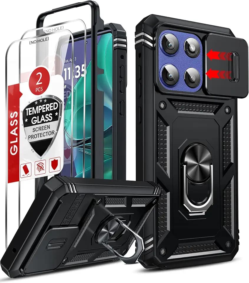 for Motorola Moto-G-Stylus 5G 2026/2025 Phone Case Shockproof, Black