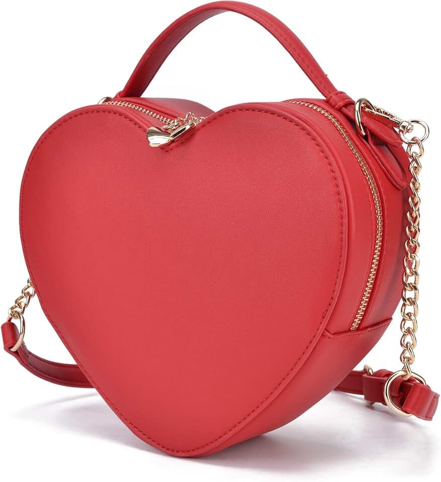 lola mae Heart Shaped Crossbody Herzförmige Schultertasche Love Lock Key