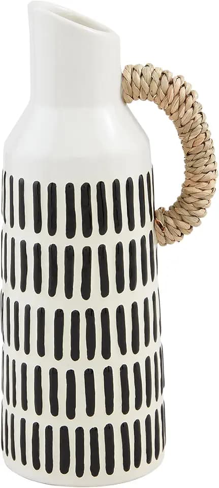 Mud Pie Large Patterned Bud Vase; 8" x 3"