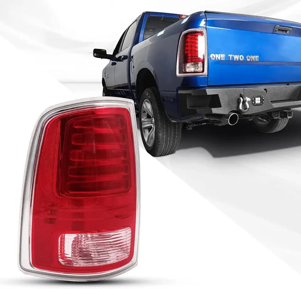 FIONE LED Tail Lights Assembly For Dodge Ram 1500 2500 3500 2013-2018 Left