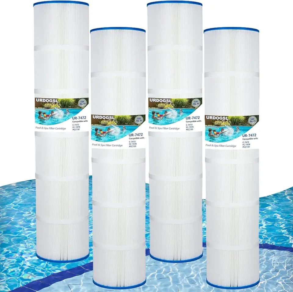 PCC130-PAK4 Swimming Pool Replacement Filter Cartridge Replaces for C-7472 FC-1978 R173578 160332 178585 FC-6475 Pentair CCP520 PLFPCC130 4Pack