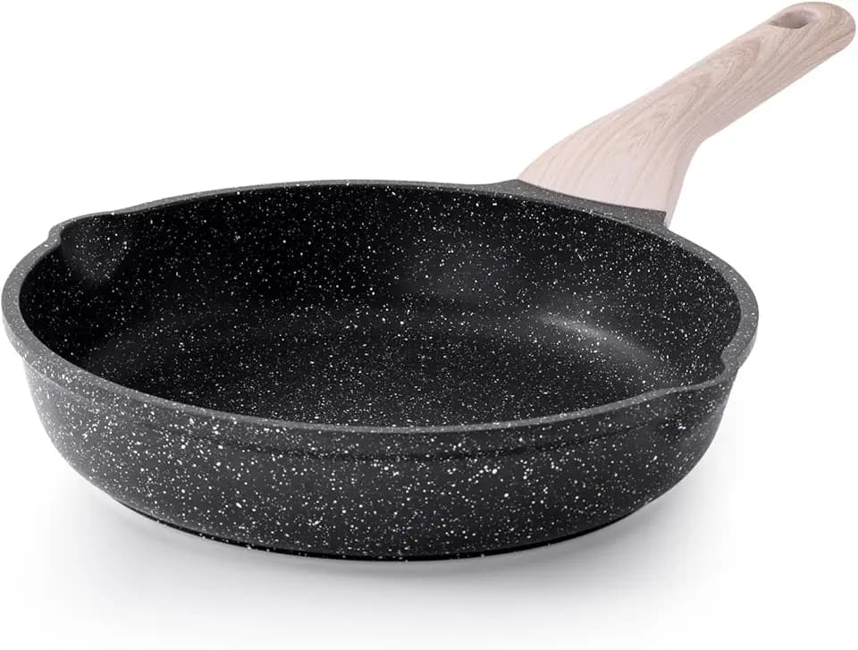 Kordisen Antihaft Bratpfanne 24 cm, Granit Beschichtung Pfanne Induktion, Gesund und Ungiftig, PFOA-frei