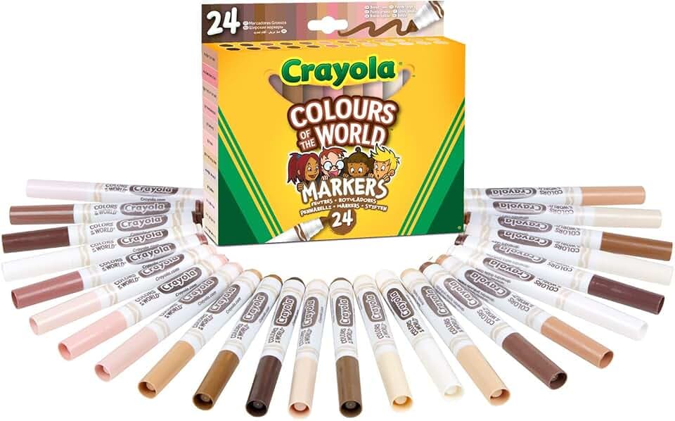 CRAYOLA, Colours of the World Filzstifte Kinder Auswaschbar, ab 3 Jahren