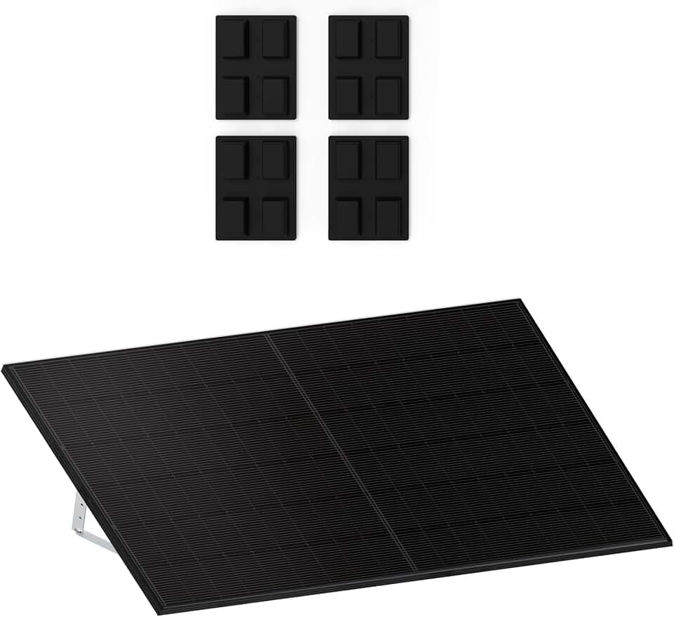 Haier Premium Halterung für Flachdach, Garten und Terrasse für Stecker-Solaranlagen/Balkonkraftwerke