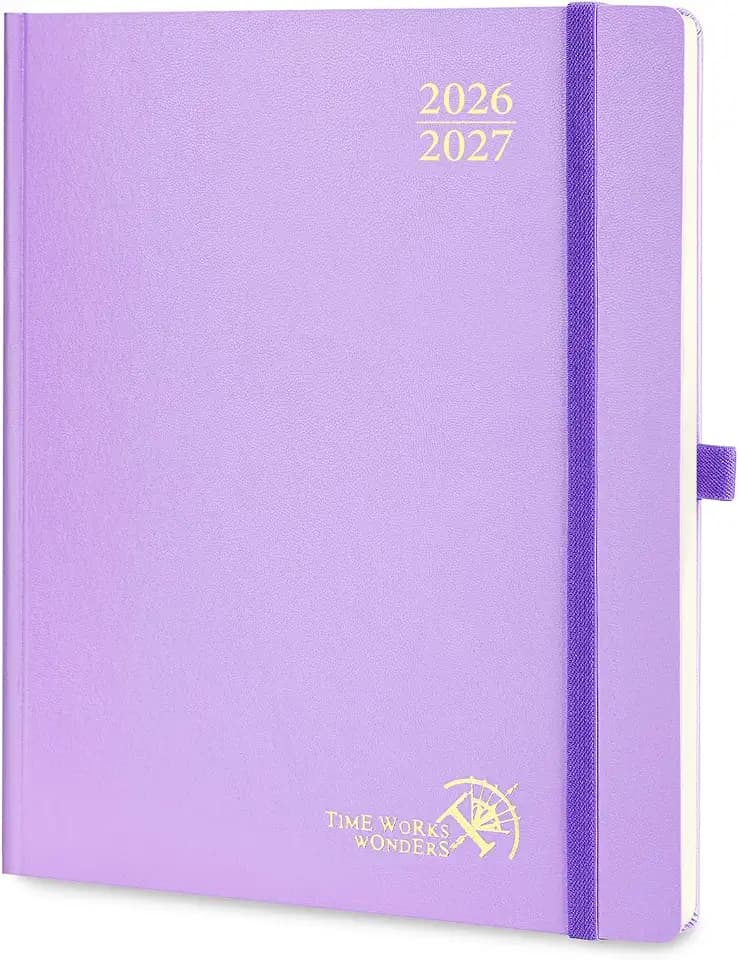 POPRUN Kalender 2026 2027 Wochenplaner Hardcover,ca.A4 (21,2 x 25,9cm)
