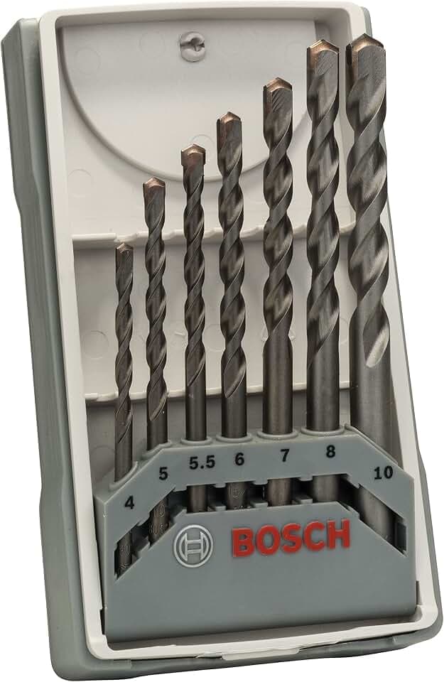 Bosch Professional 7-teiliges CYL-3 Betonbohrer Set (für Beton, 4/5/5,5/7/8/10 mm, Zubehör Schlagbohrmaschine) set